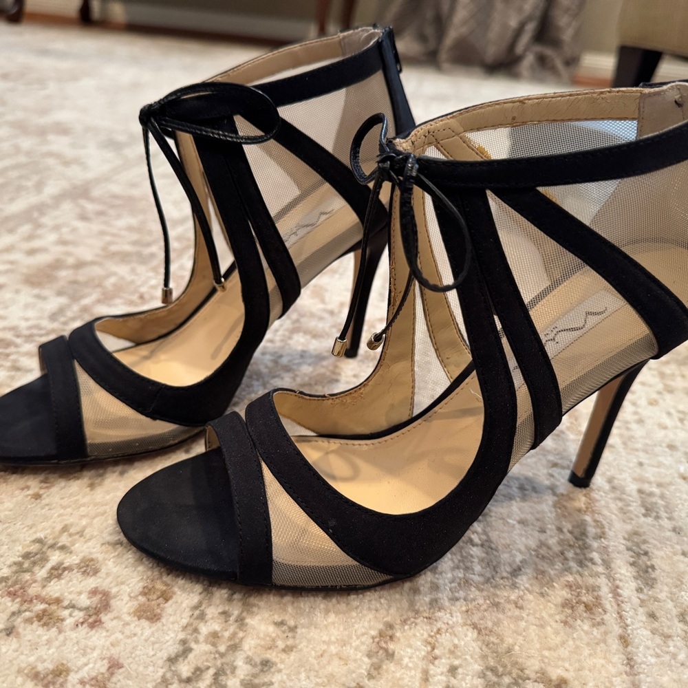 Nina Cherie Illusion Dress Sandals, Size 7M.